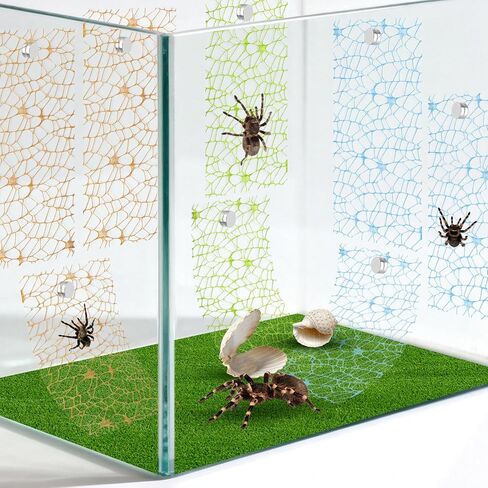 9 قطع من ملحقات حاوية الرتيلاء، ملحقات موئل العنكبوت القافز، Spoods Jumping Spider Enclosure Spoods التسلق (ثلاثة ألوان، 12 مغناطيسًا) in Kuwait