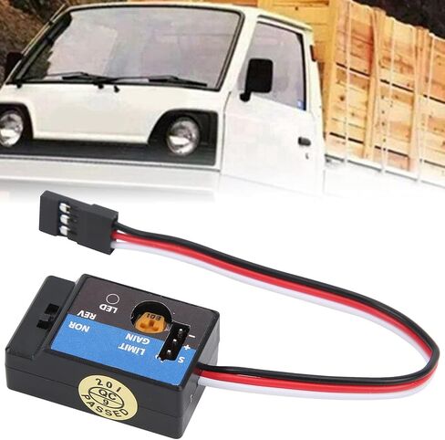 جيروسكوب ثبات الانجراف من Qiilu لسيارة سباق WPL D12 RC جيروسكوب مساعد صغير مع تحكم تلقائي في الثبات in Saudi Arabia