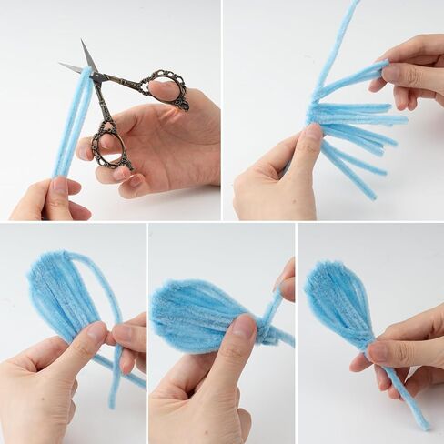 Caydo 520 Pieces Pipe Cleaners 40 Assorted Colored Chenille Stems for Art and Crafts, Pipe Cleaner Crafts for DIY Art and Craft Projects Creative Gift Party Valentine's Day Decorations in Saudi Arabia
