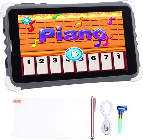 ZJchao Kids Tablet 7 Inch Parental Control 128GB ROM Expandable Educational Tablet with Shockproof Case and Dual Camera for Children Learning in Saudi Arabia