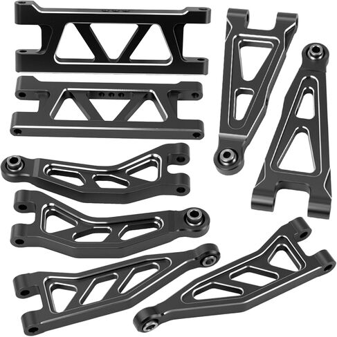 Aluminum Alloy Front & Rear Suspension Arms Set Upgrade Parts for Arrma 1/14 Typhon Grom 1/18 Granite Grom (Red) in Saudi Arabia