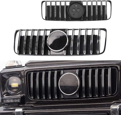 DAGIJIRD Durable Front Face Radiator Grille Decorative Net for TRX4 G500 TRX6 G63 RC Car Black bb in Saudi Arabia