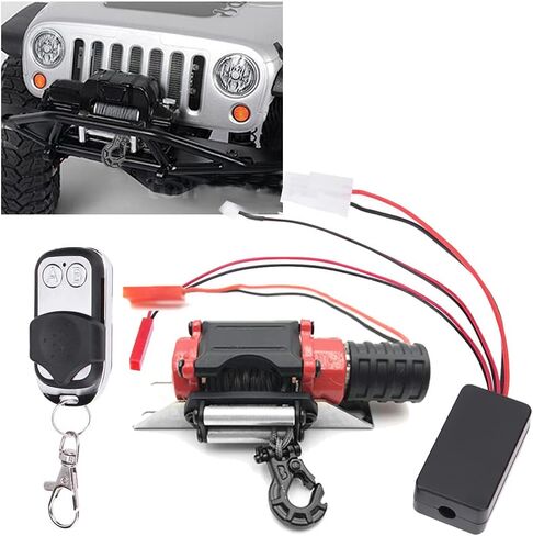 Replacement 1:10 RC Car Warn Winch Fit for SCX10 D90 D110 TF2 TRX4 TRX-4 KM2 RC Car B in Kuwait