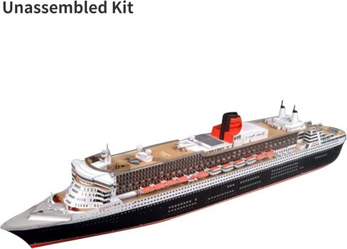 DAGIJIRD 1:400 Queen Mary II Cruise Liner Ship Model Unassembled DIY Paper Collection Kit bb in Saudi Arabia
