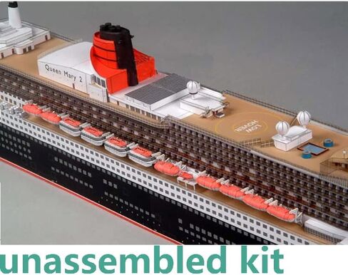 DAGIJIRD 1:400 Queen Mary II Cruise Liner Ship Model Unassembled DIY Paper Collection Kit bb in Saudi Arabia