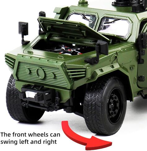 ZEZEFUFU Alloy 1/18 for DongFeng Mengshi 3th Generation Off Road Vehicle Finished Model for Collection in Saudi Arabia