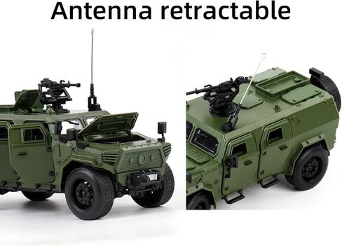 ZEZEFUFU Alloy 1/18 for DongFeng Mengshi 3th Generation Off Road Vehicle Finished Model for Collection in Saudi Arabia