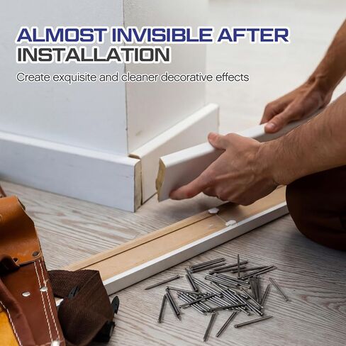 1000 قطعة من المسامير المصقولة من الفولاذ الكربوني مقاس 2 بوصة مع صندوق تخزين، وأظافر ذات لمسة نهائية لامعة للأجهزة، لتعليق الصور على الحائط وإطار خشبي، والأسقف والجص والخرسانة DIY، 2 × 0.16 × 0.12 بوصة in Kuwait