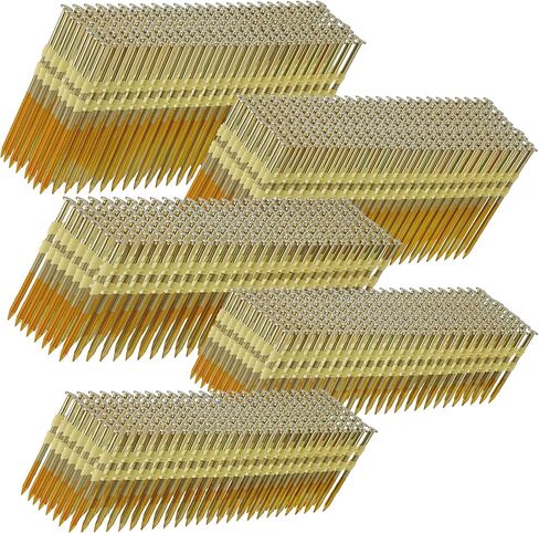 21 Degree Framing Nails 500 Count, 3-1/2-Inch x .131" Ring Shank, Full Round Head EG Galvanized, for Pneumatic Electric 20 to 22 Degree Framing Nailer in Saudi Arabia