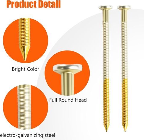 21 Degree Framing Nails 500 Count, 3-1/2-Inch x .131" Ring Shank, Full Round Head EG Galvanized, for Pneumatic Electric 20 to 22 Degree Framing Nailer in Saudi Arabia