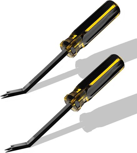 2PCS Staple Remover,Heavy Duty Upholstery Staple removers Puller Removal Tool for Hardwood, Furniture,Construction,Carpet Padding & Window Frames in Saudi Arabia