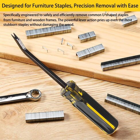 2PCS Staple Remover,Heavy Duty Upholstery Staple removers Puller Removal Tool for Hardwood, Furniture,Construction,Carpet Padding & Window Frames in Saudi Arabia