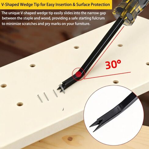 2PCS Staple Remover,Heavy Duty Upholstery Staple removers Puller Removal Tool for Hardwood, Furniture,Construction,Carpet Padding & Window Frames in Saudi Arabia