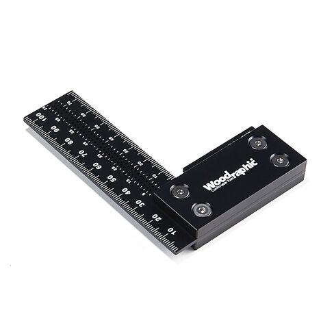 مسطرة مربعة دقيقة للقياس ووضع العلامات - أداة تأطير من الألومنيوم الصلب للاستخدام الاحترافي في النجارة (300 مم) in Kuwait