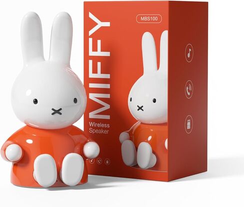 Miffy Portable Bluetooth Speakers, Cute Portable Wireless Speakers with Loud Stereo Sound, Built-in Mic, TF-Card Slot, Dual Pairing,40H Playtime for Room, Desk Decor, for her (Pink) in Kuwait