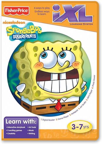 Nickelodeon Fisher-Price iXL Learning System SpongeBob SquarePants Tablet-like Yellow Unisex Kids Learning System in Saudi Arabia