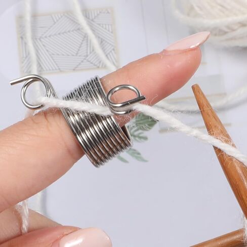 2 قطعة كشتبان الحياكة، كشتبان البنصر للخياطة المنزلية DIY الحرف اليدوية، ملحقات الحياكة أداة الخياطة، مقاسين in Kuwait