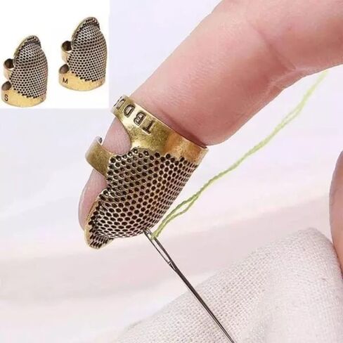 Generic Adjustable Metal Thimble Protector Finger Guard for Quilting, Embroidery, Needlework, DIY Handcraft Projects in Saudi Arabia
