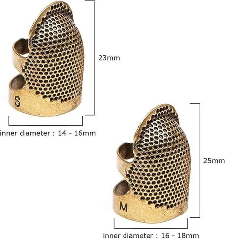 Generic Adjustable Metal Thimble Protector Finger Guard for Quilting, Embroidery, Needlework, DIY Handcraft Projects in Saudi Arabia