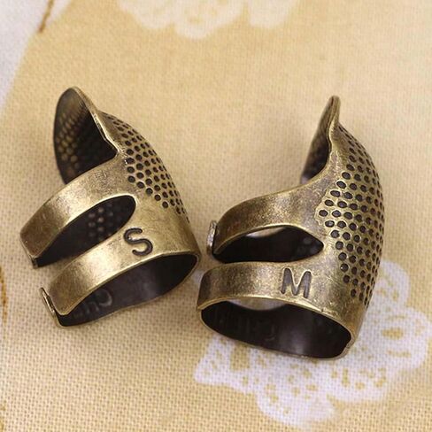 Generic Adjustable Metal Thimble Protector Finger Guard for Quilting, Embroidery, Needlework, DIY Handcraft Projects in Saudi Arabia