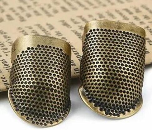 Generic Adjustable Metal Thimble Protector Finger Guard for Quilting, Embroidery, Needlework, DIY Handcraft Projects in Saudi Arabia