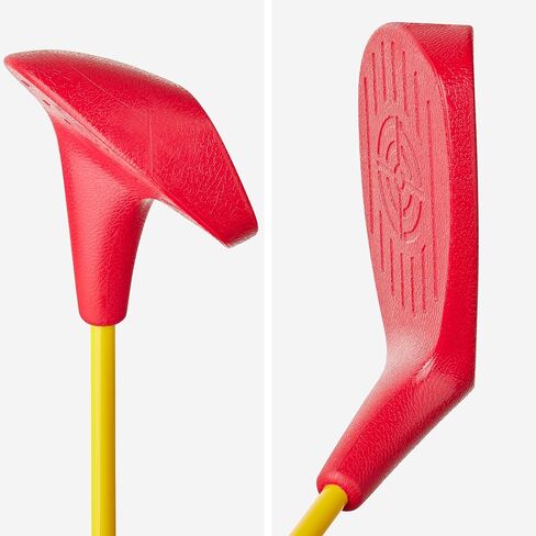 مجموعة نوادي ألعاب ساحة الجولف من ASONA مكونة من قطعتين للبالغين - مثالية للأماكن الخارجية والفناء الخلفي والشاطئ والحديقة والمرح الاجتماعي - مقاس الطول القياسي 91.44 سم مع رأس نادي بلاستيكي كبير الحجم in Kuwait