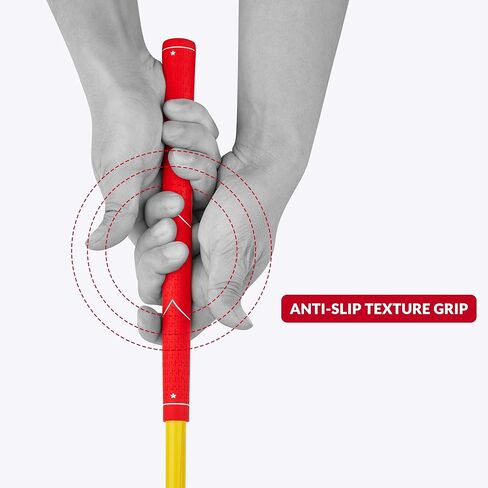 مجموعة نوادي ألعاب ساحة الجولف من ASONA مكونة من قطعتين للبالغين - مثالية للأماكن الخارجية والفناء الخلفي والشاطئ والحديقة والمرح الاجتماعي - مقاس الطول القياسي 91.44 سم مع رأس نادي بلاستيكي كبير الحجم in Kuwait