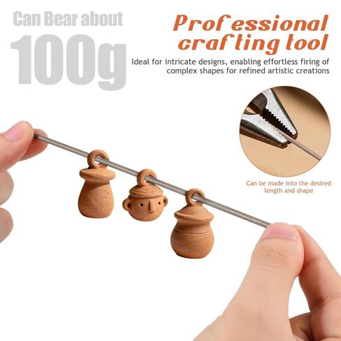 سلك تنجستن مقاوم لدرجات الحرارة العالية، 4 قطع من سلك النار العالي لفرن السيراميك، أداة إطلاق المجوهرات الآمنة، ملحقات الفرن، أدوات الفخار من أجل صياغة دقيقة، صناعة التنجستن in Kuwait