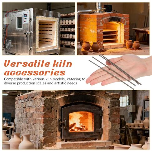 سلك تنجستن مقاوم لدرجات الحرارة العالية، 4 قطع من سلك النار العالي لفرن السيراميك، أداة إطلاق المجوهرات الآمنة، ملحقات الفرن، أدوات الفخار من أجل صياغة دقيقة، صناعة التنجستن in Kuwait