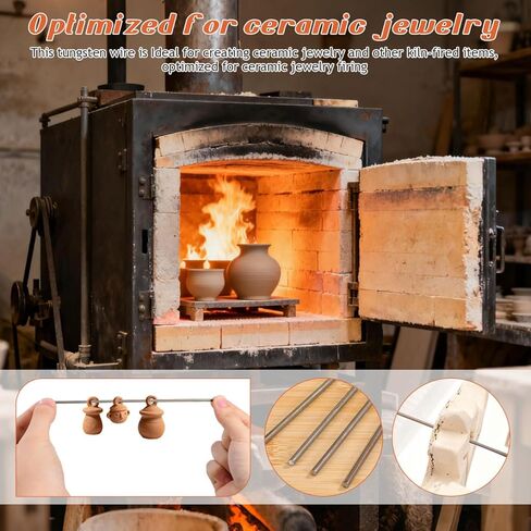 سلك تنجستن مقاوم لدرجات الحرارة العالية، 4 قطع من سلك النار العالي لفرن السيراميك، أداة إطلاق المجوهرات الآمنة، ملحقات الفرن، أدوات الفخار من أجل صياغة دقيقة، صناعة التنجستن in Kuwait