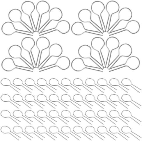 200 قطعة من DIYEAH 200 قطعة من خطافات إبرة الحرق المعلقة على شكل حرف R خطاطيف طين درجة حرارة عالية لدمج السيراميك DIY ملحقات زينة الخرز اليدوية in Kuwait