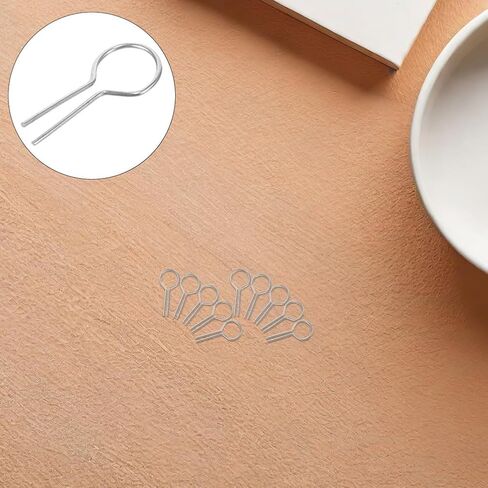 200 قطعة من DIYEAH 200 قطعة من خطافات إبرة الحرق المعلقة على شكل حرف R خطاطيف طين درجة حرارة عالية لدمج السيراميك DIY ملحقات زينة الخرز اليدوية in Kuwait