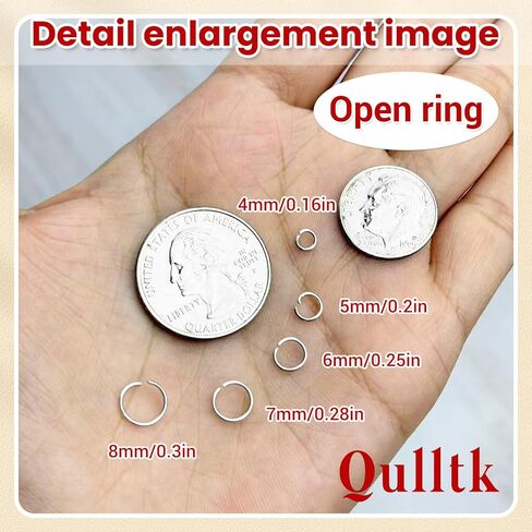 4600 Pcs Jump Rings for Jewelry Making Kit Gold & Silver, Open Rings with Opener Tools for Earrings, Keychains, Bracelet & Necklace Repair Supplies in Saudi Arabia