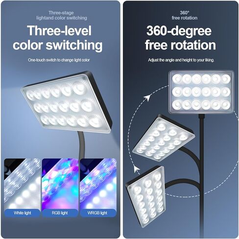Vimvins Full Spectrum 10W Fish Tank Light Enhanced Edition LED Aquarium Light with Lens, 3 Adjustable Modes(Suitable for 7-16 Inch Tanks) in Saudi Arabia