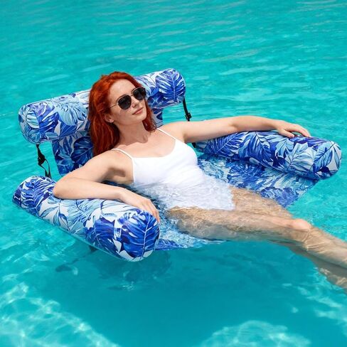 Inflatable Pool Float for Adults – Heavy Duty Floating Lounge Chair & Pool Noodle for Summer, Beach, Lake & Pool Parties – Comfortable Water Lounge for Relaxing & Fun in Saudi Arabia