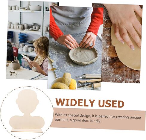 لوح صناعة الطين بورتريه من ARTIBETTER قاعدة فنية خشبية DIY لمشاريع الفخار لإنشاء فنانين للأولاد و in Kuwait