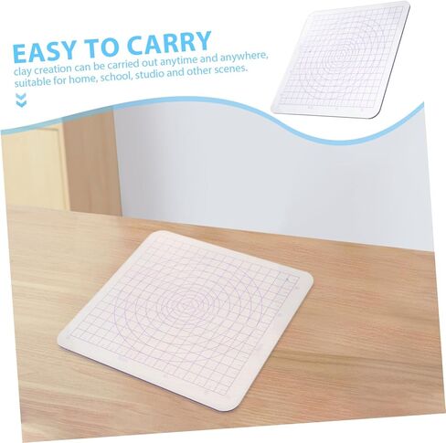 OSALADI Square Acrylic Clay Pressing Board for Crafts Non-Stick for Pottery and Sculpting Projects in Saudi Arabia