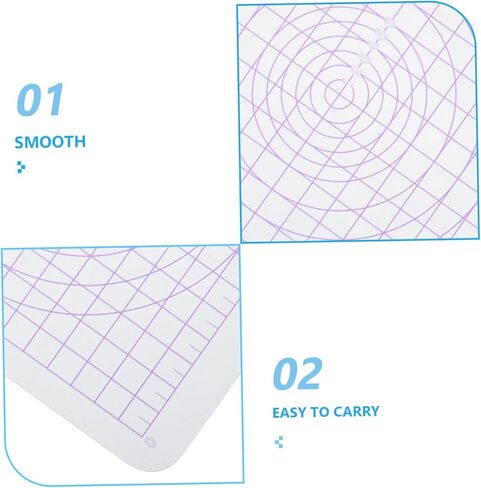 OSALADI Acrylic Clay Rolling Board for Pottery and Sculpting Transparent Square Tool for Clay Crafting Lightweight and Portable in Saudi Arabia