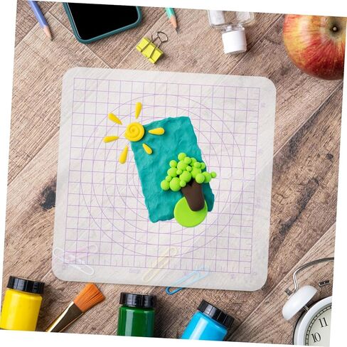 OSALADI Acrylic Clay Rolling Board for Pottery and Sculpting Transparent Square Tool for Clay Crafting Lightweight and Portable in Saudi Arabia
