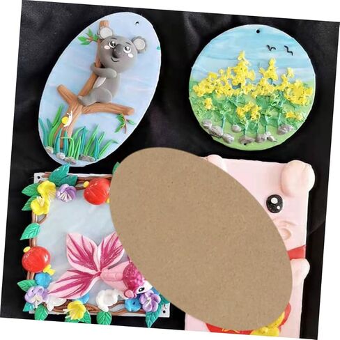 Artibetter 10pcs Clay Board Lightweight Wood Pottery Boards for Crafts Sculpting and Painting Blank Base for Creative Projects and Air Dry Clay Art in Saudi Arabia
