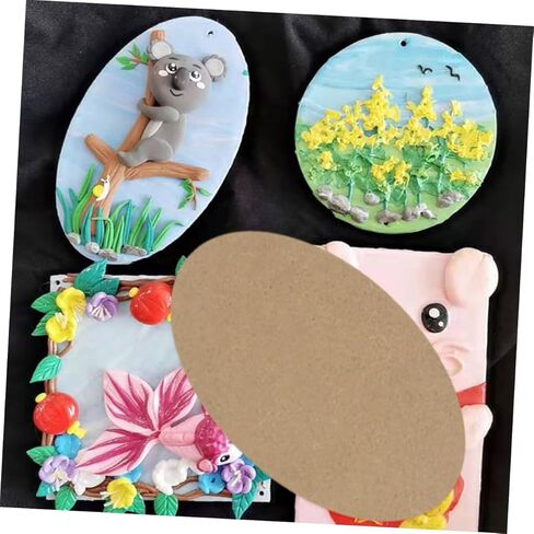 HOMSFOU 10pcs Clay Backing Board Pottery Ceramics Clay Crafts Plate Clay Crafting Board Clay Making Board Blank Clay Board Supplies Clay Board Blank Board Wood in Saudi Arabia