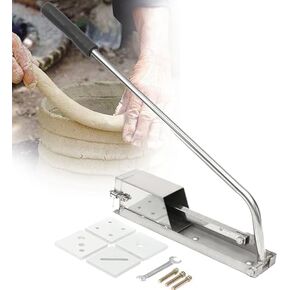 آلة بثق الطين المصنوعة من الفولاذ المقاوم للصدأ مع وحدات قابلة للتبديل، مناسبة لصناعة الفخار وصناعة القوالب وصياغة الطين الناعم. in Kuwait