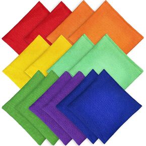 14 PCS Colorful Bean Bags 5.9 × 5.9 Inch Large Bean Bags Bulk Hand Toss for Sports Outdoor in Kuwait