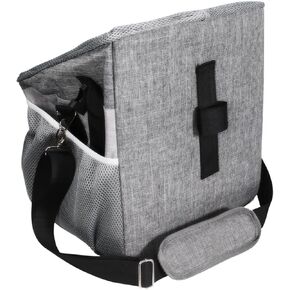 ibasenice Bike Pet Carrier with Detachable Front Handle, Oxford Cloth Breathable Small Dog Bike Basket for Travel and Outdoor Use, Folding Lightweight Pet Carrier for Dogs in Kuwait