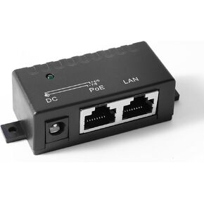 حاقن REVODATA 48V Gigabit PoE، مخرج PoE 48V/0.5A مع كابل أمريكي، IEEE 802.3af/at PoE السلبي + 10/100/1000Mbps، مسافات تصل إلى 100 متر، محول PoE للتوصيل والتشغيل (POE4805-G) in Kuwait