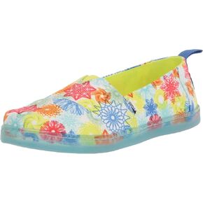 TOMS Kids Girls Alpargata Unicorn Graphic Slip On Flats Casual - Blue in Kuwait