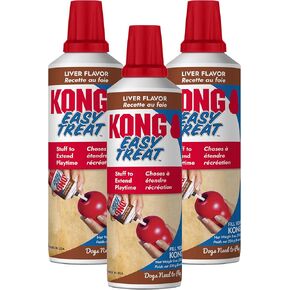 KONG Easy Treat Dog Paste 3-Pack – Mess-Free Stuffing Toys, Training & Reward Treats, Made in USA, Highly Digestible, No Refrigeration Needed (Birthday Cake) in Saudi Arabia