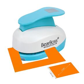 BearBoss 2.12 بوصة لكمة مربعة، أشكال ثقب لكمة، من الزاوية إلى الزاوية 3 بوصة مجموعة لكمة الورق لسكرابوكينغ مهرجان ورقة بطاقات المعايدة DIY ألبومات الصور in Kuwait