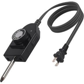 06900 Series Probe Temperature Control Thermostat Cord for Presto Electric Skillets Grills Griddles | 1-3/8" Terminal Spacing | 125V 10A in Saudi Arabia