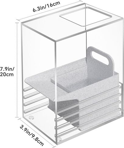 NiHome Clear Acrylic Trading Card Scanner Stand for MTG Cards, Compatible with Manabox & TCGplayer App, Quickly Scan Sleeved and Unsleeved Cards, Card Slinger Scanstand Accessories in Saudi Arabia